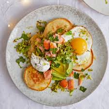 Allrecipes has more than 100 trusted smoked salmon recipes complete with ratings, reviews and cooking these french baked eggs with smoked salmon are to die for and a true gourmet breakfast. Scotch Cakes With Hot Smoked Salmon Crispy Sprouts Avocado And Egg