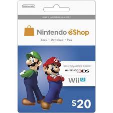 Best Buy Nintendo Eshop Prepaid Card 20 Nintendo Nintendo Eshop Wii U Wii