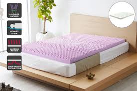 Made with 3 of authentic tempur material, this removable and washable cover is dust mite and allergen resistant. Ovela 7 Zone 8cm Thick Lavender Infused Memory Foam Mattress Topper With Bamboo Cover Double Matt Blatt
