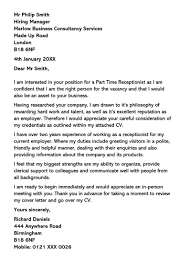 Part Time Job Cover Letter 12 Sample Letters Examples