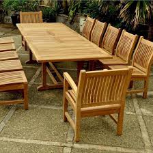 Valencia Sahara 13 Piece Teak Patio Dining Set W 79 X 43 Inch Rectangular Double Extension Table By Anderson Teak Bbqguys In 2020 Patio Dining Set Rectangular Dining Set Outdoor Kitchen