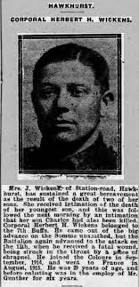 Cpl. Herbert Reginald (“Reggie”) Wimble**, a broker's clerk, was born in  Beckenham in 1886 and lived close to Foxgrove in Southend Road. He enlisted  in August 1914 at 130 Bunhill Row** in