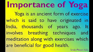 The benefits of regular exercise are a controversial topic. Essay On Importance Of Yoga In English For Higher Secondary Students Importance Of Yoga Essay Youtube