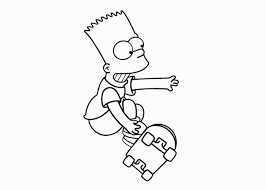 Bart simpson has a fight with a neighbor coloring page. Free Coloring Pages And Coloring Books For Kids Bart Simpson Coloring Pages