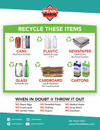 new recycle guidelines penn waste