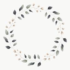 Black And White Transparent Floral Wreath Png Download Premium Png Of Blank Leafy Frame Social Ads Template Transparent In 2020 Flower Outline Frame Set Flower Illustration