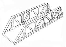 Next draw or thicken the guidelines you drew for the arched shape of the walkway of the bridge as you see here. Beam Bridges