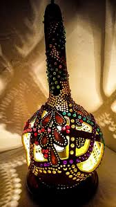 Black Friday Sales Gourd Lamp Handcrafted Ottoman Turkish Lamba Fikirler Sus