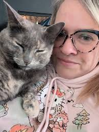 Zazzzy's Social Media Strategist, Theresa, would love to introduce her  office partner (ahem cat), Bert. Bert loves zoom meetings, phone calls with  Elizabeth, and most of all the naps