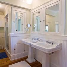 Double Pedestal Sinks Design Ideas Pictures Remodel And Decor Page 2 Traditional Bathroom Beadboard Bathroom Bathroom Interior