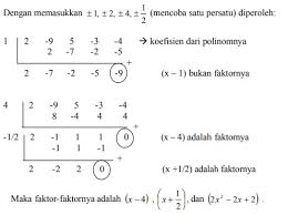 Menentukan hasil bagi atau sisa pembagian. 20 Soal Suku Banyak Polinomial Dan Jawaban