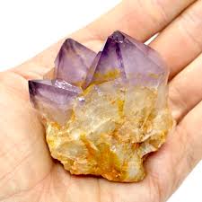 If you've begun your journey towards spiritual growth, spirit quartz can help you to ascend to a higher vibrational plane. Spirit Quartz Amethyst Dark Cluster 99g 5cm The Mystic Cat