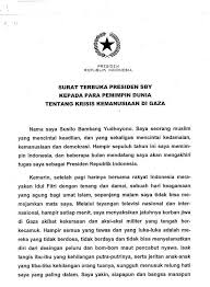 Ini Isi Surat Terbuka Sby Ke Pemimpin Dunia Soal Krisis Gaza