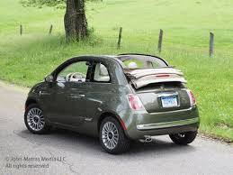Olive Green Convertible Fiat Voiture