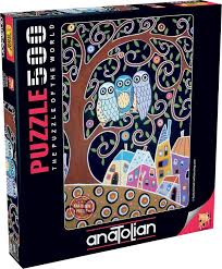 500 piece jigsaw puzzles springbok 500 piece jigsaw puzzles are one of the most popular jigsaw puzzle piece counts. Buy Anatolian Puzzle Three Owls 500 Pieces Jigsaw Puzzle 3605 Online In New Zealand B07k5lsvx2