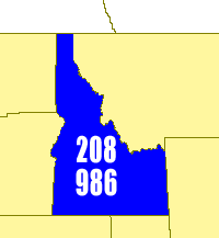 Area code 863 is located in florida and covers lakeland, winter haven, and haines city. Area Codes 208 And 986 Wikipedia