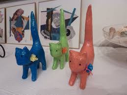 Tutoriel sur la technique du papier mâché ! Les 3 Clins D Åil Du Chat De La Sorciere Emma Messana Collagiste