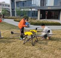 Cleaning Drone with Remote Control, Autonomous Fly in The Large Area of  Solar Panels Cleaning