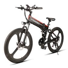 Samebike Lo26 350w Motor Folding Electric Bike 48v 10ah Battery Lcd Display Electric Bicycl Folding Electric Bike Foldable Electric Bike Electric Mountain Bike