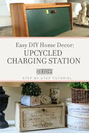 Old Bread Box To Fabulous Charging Station Home Diy Contemporary Home Decor Upcycled Home Decor