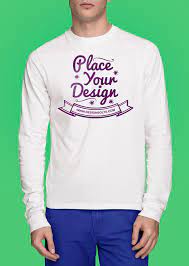 Download Gratis Mockup Kaos Lengan Panjang Long Sleeves T Shirt Psdoc Id