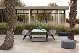White lift top coffee table with hidden storage shelf and 2 drawers. Outdoor Dining Table Prato White Glass 6 2p Manutti