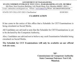 The candidates can download the admit card from cetcell.mahacet.org. Gamlkpmy 3pnym