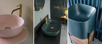 trendy and colorful washbasin designs