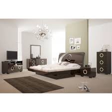 Baxton studio prenetta modern bed with upholstered headboard. Monte Carlo Contemporary 4 Piece Brown Wood Bedroom Set On Sale Overstock 19849064