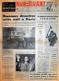 Faire partie du panel sud ouest, c'est l'opportunité de participer activement. Journaux Francais Disponibles Pour La Date Du 08 Mai 1968