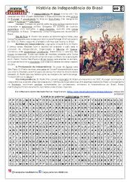 CAÇA- Palavras Didáticos História da Independência do Brasil -  @cacapalavrasdidaticos Caça-palavras - Studocu