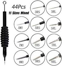 Tattoo Needles And Tubes Combo Samapet 44pcs Assorted Transparent Tattoo Tube With Pre Sterilized Tattoo Needle Tattoo Machine Kits Tattoo Tube Tattoo Needles