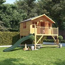 Riesenauswahl an produkten für zuhause. Playhouse With Slide Wooden Playhouse Fast Free Shipping