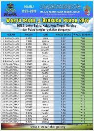 Berikut adalah jadual waktu berbuka dan imsak bagi negeri johor Waktu Imsak Dan Berbuka Puasa Persatuan Bangsa Johor Facebook