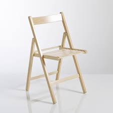 Set of 2 yann solid beech folding chairs La Redoute Interieurs | La Redoute