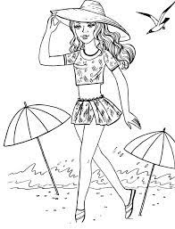 Beach Coloring Pages Beach Scenes Activities Beach Coloring Pages Barbie Coloring Coloring Pages For Girls