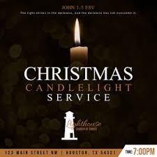 11 290 Christmas Candlelight Service Customizable Design Templates Postermywall