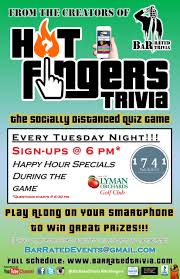 Hot flushes displaying 60 questions associated with hot flashes. Hot Fingers Trivia 1741 Pub Grill Lyman Orchards
