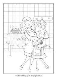 Mother And Daughter Baking Coloring Page Mothers Day Coloring Cards Mothers Day Coloring Pages Coloring Pages