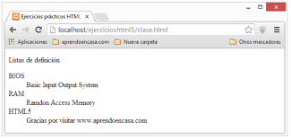 Html Lists Without Unordered Ul Order Ol Definition Dl