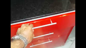 Catálogo grande de muebles para cocina. Fabrica Muebles Cocina Laqueado Rojo Remodelacion Cocinas Te 4504 4047 Youtube