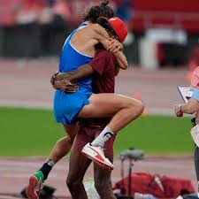 In a dramatic end to the olympic high jump final, qatar's mutaz barshim and italy's gianmarco tamberi will share the gold medal, after each jumped 2.37m. Cwucvg5fqokihm