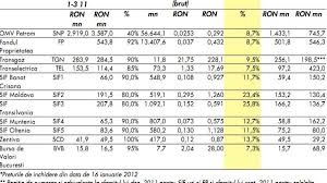 Rata de distribuire a dividendelor. Topul Companiilor Care Vor Plati Cele Mai Atractive Dividende In 2012
