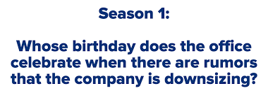 Oct 12, 2020 · tv sitcom trivia questions. Quiz Hardest The Office Questions From Each Season