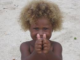 Babylight foils were used on the woman in this photo. The Origin Of Mysterious Dark Skinned Blonds Discovered Live Science