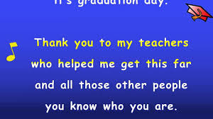 Kindergarten Graduation Song With Lyrics Karaoke Sing Along Youtube