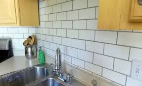 You can purchase peel & stick backsplash at dollar stores, discount home decor stores, or directly from smarttiles, but here are some you could try over a stove? 46 Faux Subway Tile Wallpaper Backsplash On Wallpapersafari