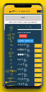 Let's see some of its features below. Ff Name Style Creator For Free Nickname Gamer For Android Apk Download