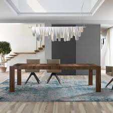 Tempered glass dining table and dining chairs, modern dining room set with metal legs kitchen table chairs set for restaurant (grey rectangular table, 6 grey velvet chairs). Contemporary Dining Table 1012 Angel Cerda Walnut Walnut Base Rectangular