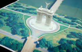 Trump administration plows ahead with groundbreaking for the president’s ‘triumphal arch’